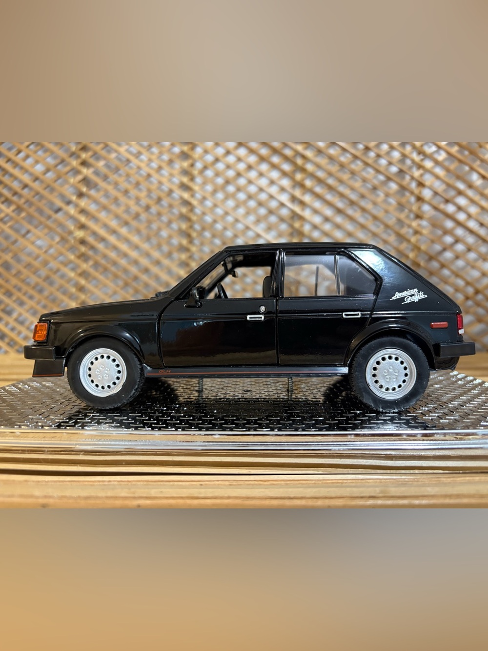 Motormax “American Graffiti” 1985 Dodge Omni GLH Die-Cast Model Car